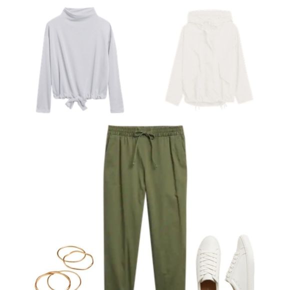 Banana Republic Tie-Waist Oversized Sweatshirt - Picture 5 of 11